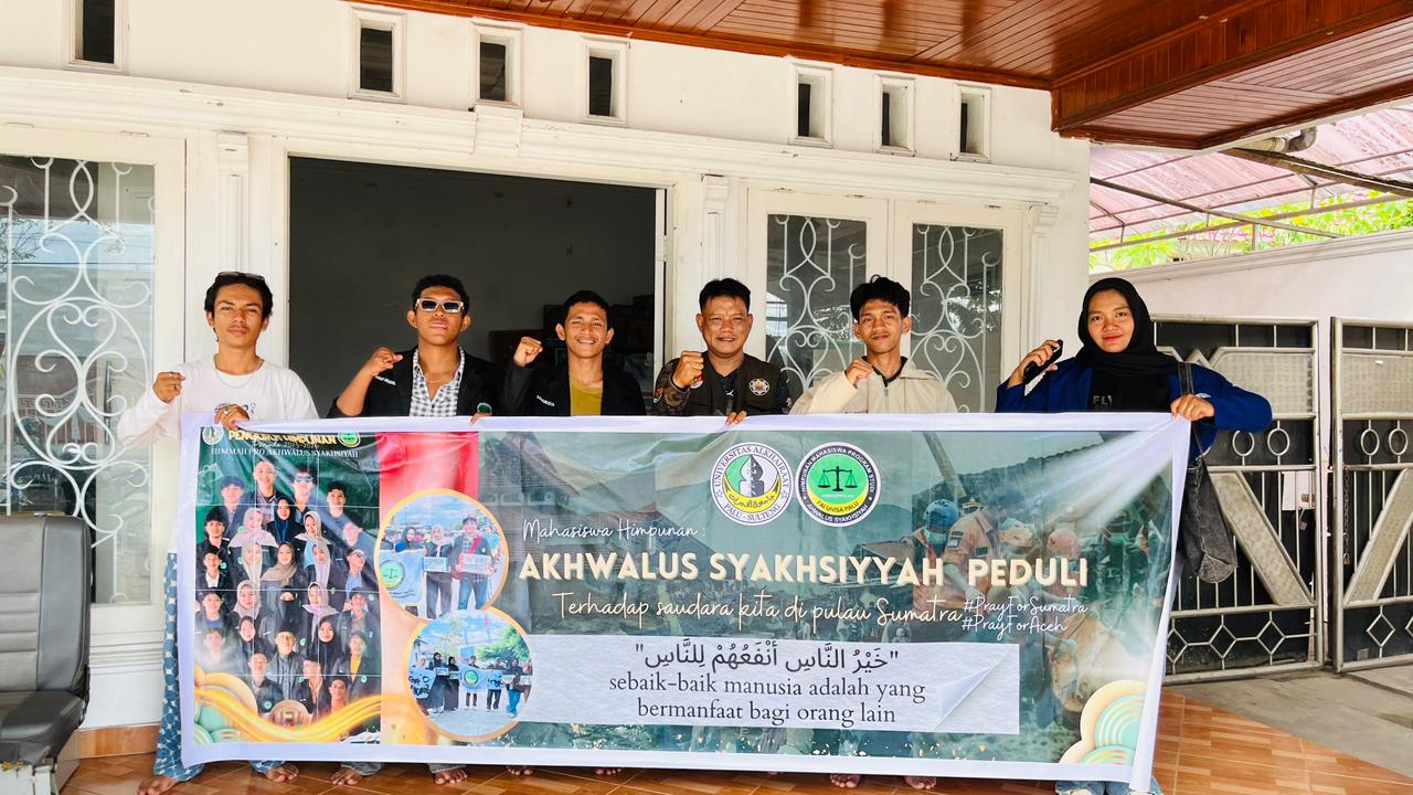 Mahasiswa Ahwalus Syakhsiyah Fakultas Agama Islam Universitas Alkhairaat Salurkan Bantuan Kemanusiaan untuk Korban Bencana di Sumatra